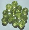 12 20mm Acrylic Faceted Lime